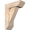 Ekena Millwork Traditional Slat Smooth Bracket w/ Offset Brace, Douglas Fir, 5 1/2"W x 14"D x 18"H BKT0604X14X18TRA06SDF - alternate 1